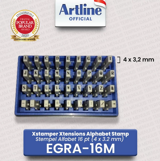 ARTLINE EGRA-16M (16PT) XTENSION  ALPHABET
