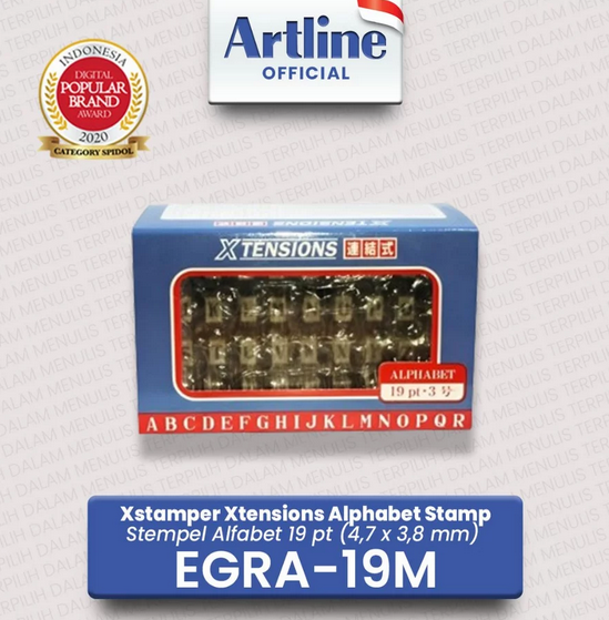 ARTLINE EGRA-19M (19PT) XTENSION ALPHABET