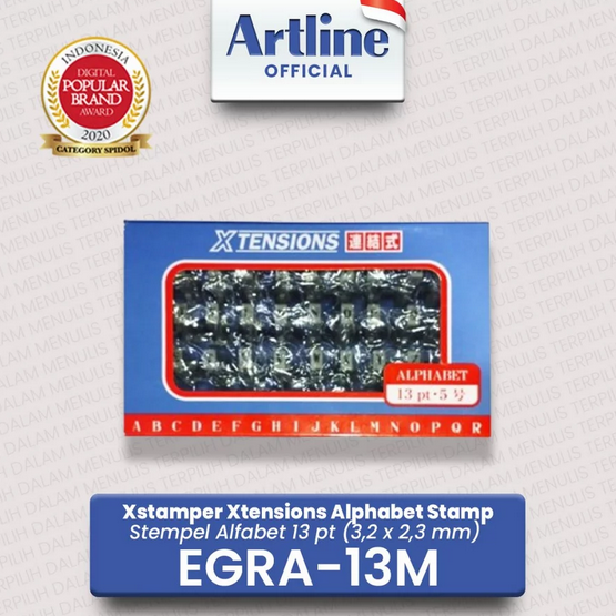 ARTLINE EGRA-13M (13PT) XTENSION ALPHABETH