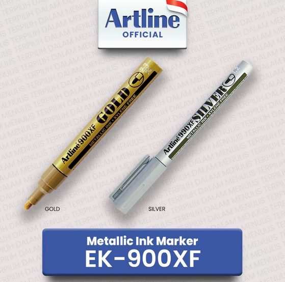 ARTLINE EK-900XF METALLIC INK MARKER SILVER