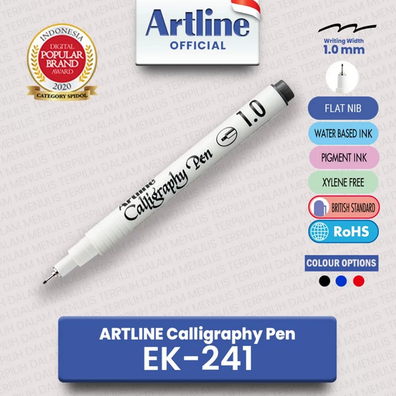 ARTLINE EK-241 CALLYGRAPHY PEN BLACK