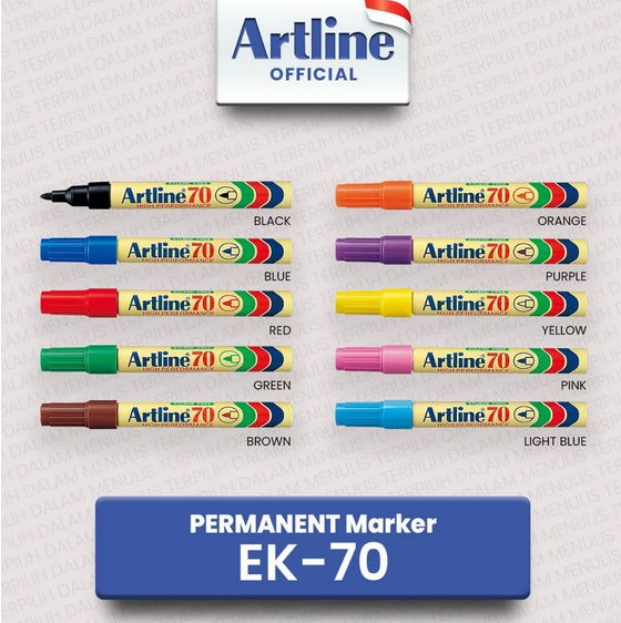 ARTLINE EK-70 PERMANENT MARKER RED