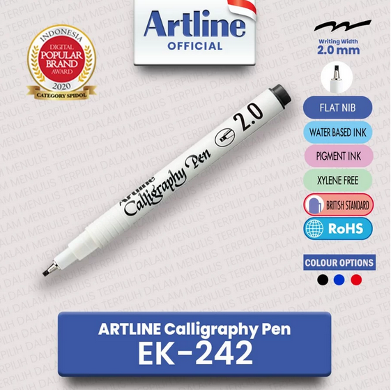 ARTLINE EK-242 CALLYGRAPHY PEN BLACK