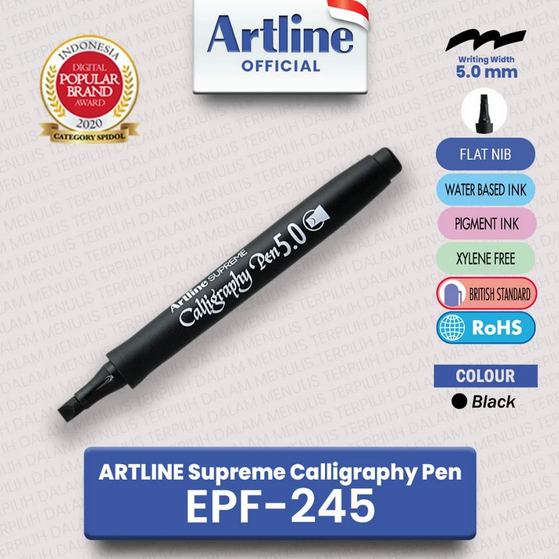 ARTLINE EPF-245 SUPREME CALLIGRAPHY PEN BLACK