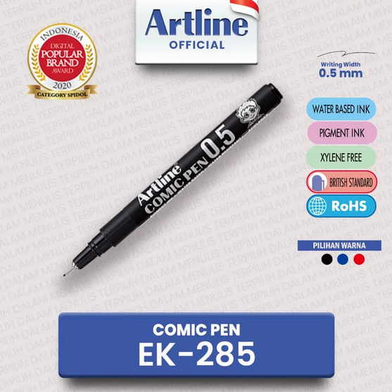 ARTLINE COMIC PEN EK-285 HITAM