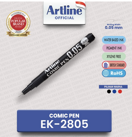 ARTLINE COMIC PEN EK-2805 HITAM