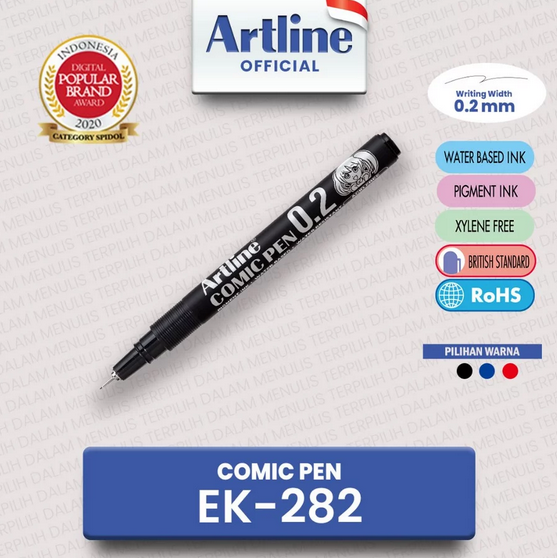 ARTLINE COMIC PEN EK-282 HITAM