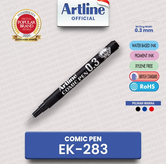 ARTLINE COMIC PEN EK-283 HITAM