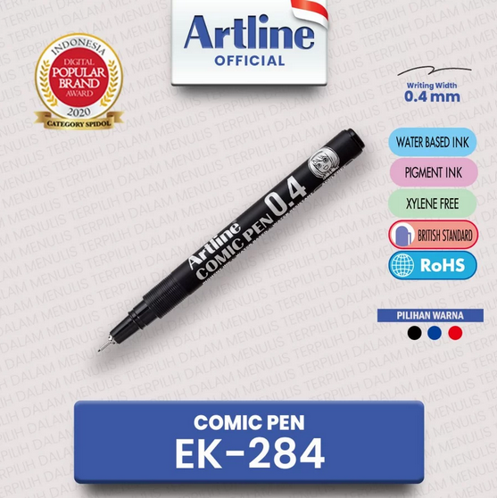 ARTLINE COMIC PEN EK-284 HITAM