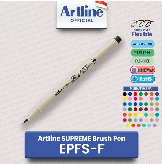 ARTLINE EPFS-F SUPREME BRUSH PEN PALE PURPLE