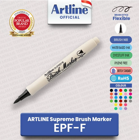 ARTLINE EPF-F SUPREME BRUSH MARKER DARK GREEN