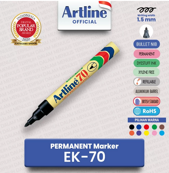ARTLINE EK-70 PERMANENT MARKER BLUE