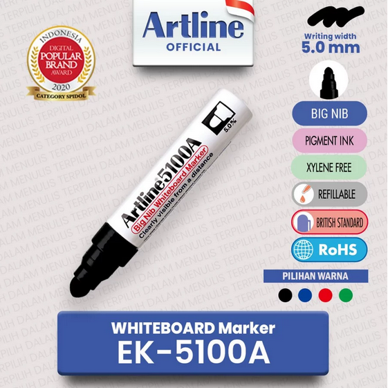 ARTLINE EK-5100A W/B MARKER BLACK