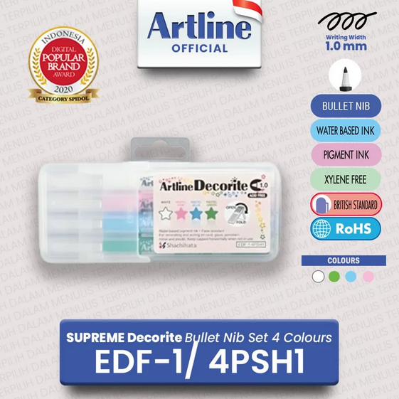 ARTLINE EDF-1/4PSH1 DECORITE PASTEL 1.0 SET
