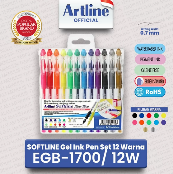 ARTLINE EGB-1700 PENA SOFTLINE 12 PCS/SET