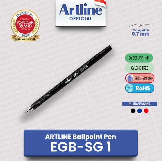 ARTLINE EGB-SG1 BALLPOINT RED