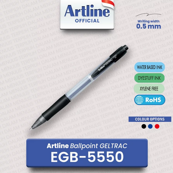 ARTLINE EGB-5550 GEL BALL POINT PEN GEL TRAC RED