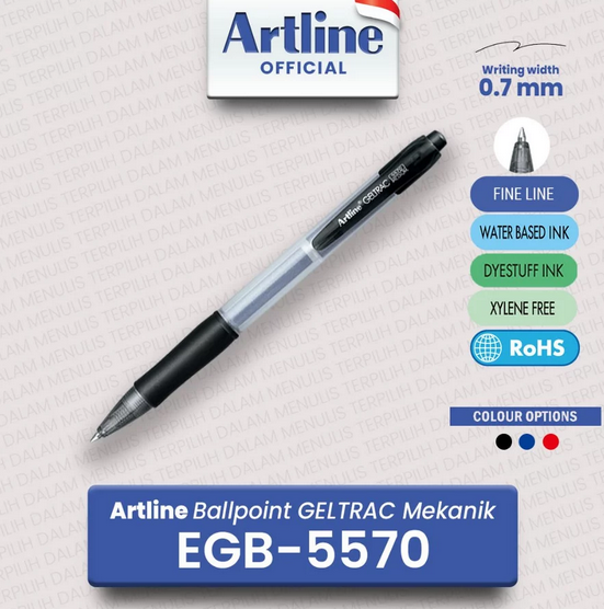 ARTLINE EGB-5570 GEL BALL POINT BLACK