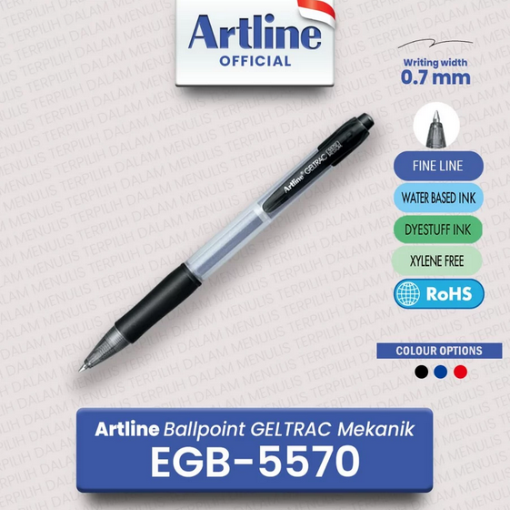 ARTLINE EGB-5570 GEL BALL POINT RED