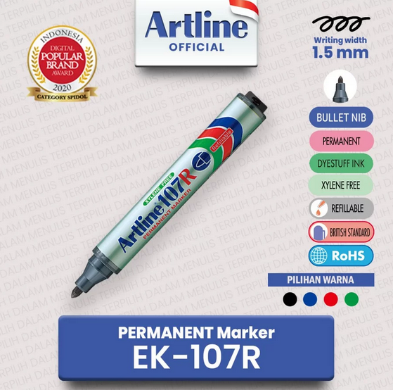 ARTLINE EK-107R PERMANENT MARKER GREEN