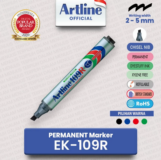 ARTLINE EK-109R PERMANENT MARKER BLACK