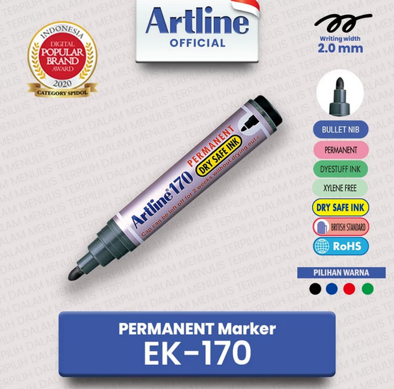 ARTLINE EK-170 PERMANENT MARKER RED