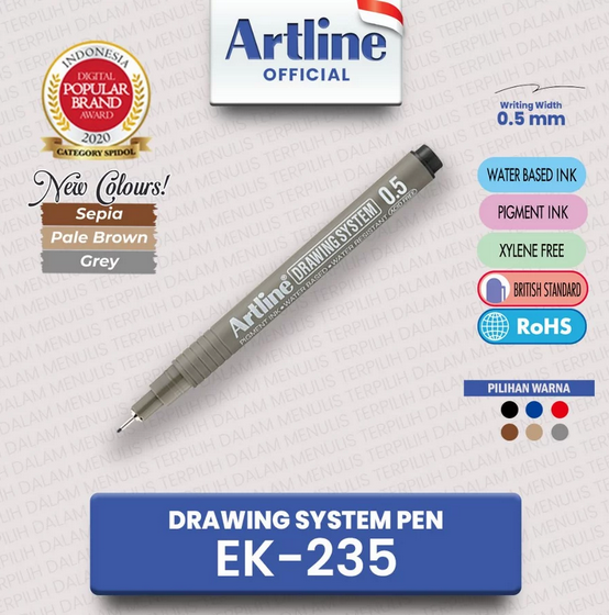 ARTLINE EK-235 DRAWING PEN BLUE