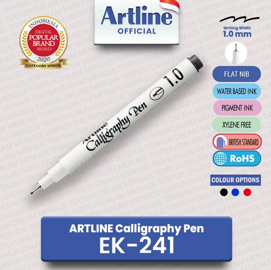 ARTLINE EK-241/AB CALLYGRAPHY PEN BLACK
