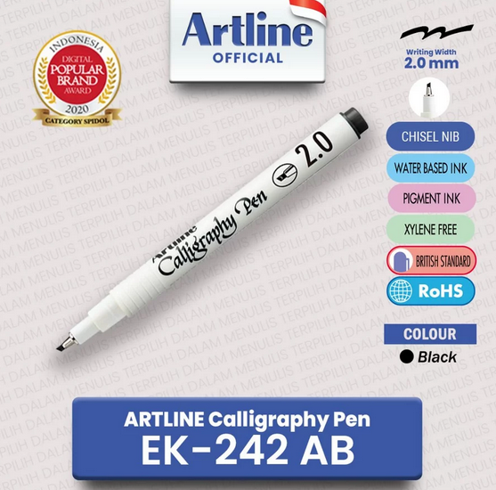ARTLINE EK-242 CALLYGRAPHY PEN BLUE